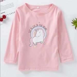 💖NEW💖 Girls Unicorn & Slogan Graphic Tee